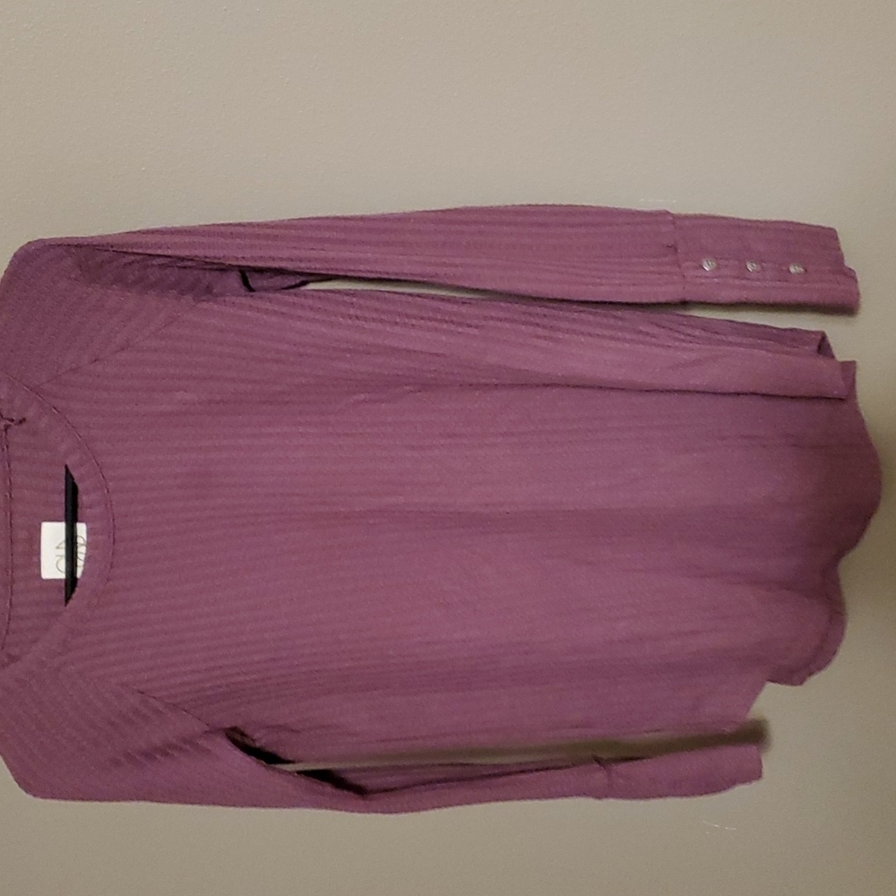 Chaser women's long sleeve purple knit shirt size small